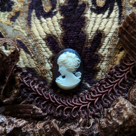 Bohemian Tapestry Purse Fringe Gypsy Streampunk - Picture 8 of 8